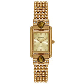 Relógio Feminino Mondaine Dourado Quadrado Metal Chic