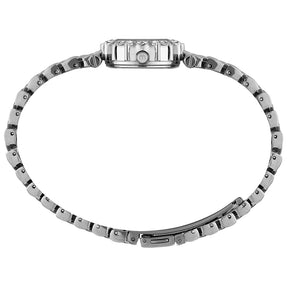 Relógio Feminino Prata Caixa Cristais