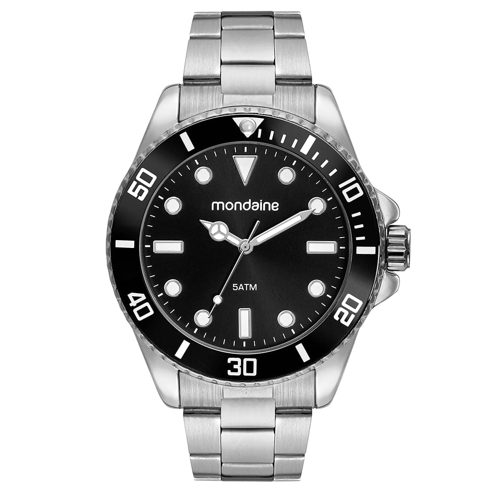 Relógio Masculino Social Prata